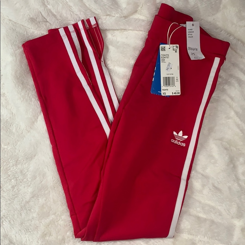 NWT adidas red tights/leggings